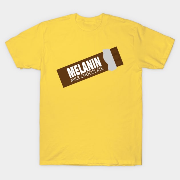 Melanin Milk Chocolate Candy Bar T-Shirt by blackartmattersshop